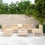 Gartensofa-Set 6-teilig aus massivem Kiefernholz von vidaXL, Gartensets - Ref: Foro24-3250728, Preis: 346,68 €, Rabatt: %