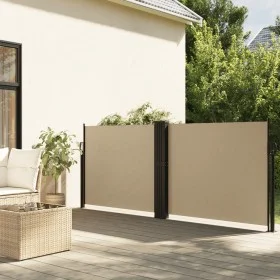 Beige retractable side awning 140x1000 cm by vidaXL, Umbrellas - Ref: Foro24-4004720, Price: 127,50 €, Discount: %