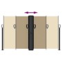 Beige retractable side awning 140x1000 cm by vidaXL, Umbrellas - Ref: Foro24-4004720, Price: 129,60 €, Discount: %