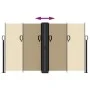 Beige retractable side awning 140x1000 cm by vidaXL, Umbrellas - Ref: Foro24-4004720, Price: 127,49 €, Discount: %