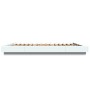 White engineered wood bed frame with LED 160x200 cm by vidaXL, Beds and slatted bases - Ref: Foro24-3281084, Price: 193,35 €,...