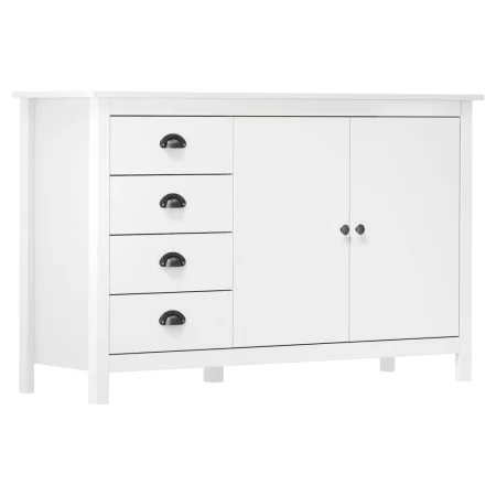 Hill Nachttisch aus massivem weißem Kiefernholz 130x40x80 cm von vidaXL, Sideboards - Ref: Foro24-288932, Preis: 167,23 €, Ra...