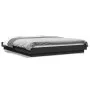 Bed frame with LED lights black engineered wood 150x200cm by vidaXL, Beds and slatted bases - Ref: Foro24-3281092, Price: 187...