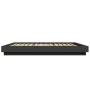 Bed frame with LED lights black engineered wood 150x200cm by vidaXL, Beds and slatted bases - Ref: Foro24-3281092, Price: 187...