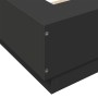 Bed frame with LED lights black engineered wood 150x200cm by vidaXL, Beds and slatted bases - Ref: Foro24-3281092, Price: 189...