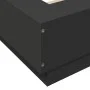 Bed frame with LED lights black engineered wood 150x200cm by vidaXL, Beds and slatted bases - Ref: Foro24-3281092, Price: 187...