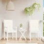 Low back chair cushions 2 units cream melange fabric 100x50x4 cm by vidaXL, Cushions for chairs and sofas - Ref: Foro24-40024...