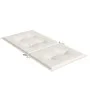 Low back chair cushions 2 units cream melange fabric 100x50x4 cm by vidaXL, Cushions for chairs and sofas - Ref: Foro24-40024...