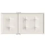 Kissen für niedrige Rückenlehne, 2 Einheiten, cremefarbener Melange-Stoff, 100 x 50 x 4 cm von vidaXL, Kissen für Stühle und ...