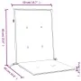 Low back chair cushions 2 units cream melange fabric 100x50x4 cm by vidaXL, Cushions for chairs and sofas - Ref: Foro24-40024...