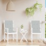 Low back chair cushions 2 units light gray melange fabric by vidaXL, Cushions for chairs and sofas - Ref: Foro24-4002445, Pri...