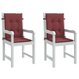 Low back chair cushions 2 units red melange fabric by vidaXL, Cushions for chairs and sofas - Ref: Foro24-4002472, Price: 27,...