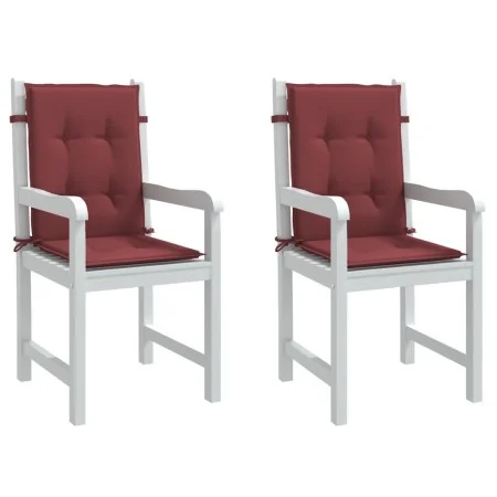 Low back chair cushions 2 units red melange fabric by vidaXL, Cushions for chairs and sofas - Ref: Foro24-4002472, Price: 27,...