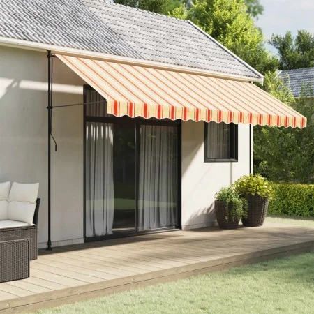 Replacement awning valance fabric stripes yellow orange 4.5m by vidaXL, Awnings - Ref: Foro24-367795, Price: 14,93 €, Discoun...