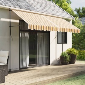 Gelb und grau gestreifter Ersatzstoff für Markisenvolants, 3,5 m von vidaXL, Markisen - Ref: Foro24-367811, Preis: 13,96 €, R...