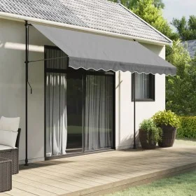 Ersatz-Markisenrandstoff anthrazitgrau gestreift 3 m von vidaXL, Markisen - Ref: Foro24-367762, Preis: 13,33 €, Rabatt: %