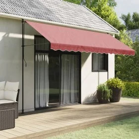 Burgundy striped replacement awning valance fabric 4 m by vidaXL, Awnings - Ref: Foro24-367776, Price: 14,39 €, Discount: %