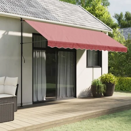 Tela de cenefa de toldo de repuesto rayas burdeos 4 m de vidaXL, Toldos - Ref: Foro24-367776, Precio: 14,39 €, Descuento: %