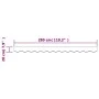 Replacement awning valance fabric burgundy stripes 3 m by vidaXL, Awnings - Ref: Foro24-367774, Price: 13,33 €, Discount: %