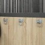 Hakenringe mit Platten 3 Einheiten aus silbernem Stahl von vidaXL, Pferdefutter - Ref: Foro24-172469, Preis: 11,88 €, Rabatt: %