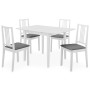 Esszimmermöbel-Set 5-teilig aus weißem MDF von vidaXL, Möbelsets für Küchen und Esszimmer - Ref: Foro24-276396, Preis: 441,63...