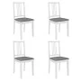 Esszimmermöbel-Set 5-teilig aus weißem MDF von vidaXL, Möbelsets für Küchen und Esszimmer - Ref: Foro24-276396, Preis: 443,57...