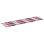 Sonnenliegen 2 Stück aus massivem Teakholz mit rot kariertem Kissen von vidaXL, Liegen - Ref: Foro24-3073199, Preis: 552,00 €...