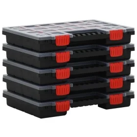 Cajas de accesorios 5 unidades polipropileno 34,5x25x5 cm by vidaXL, Toolboxes - Ref: Foro24-152094, Price: 48,38 €, Discount: %