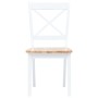 Dining chairs 2 units solid wood white rubber and light wood by vidaXL, dining chairs - Ref: Foro24-247358, Price: 165,83 €, ...