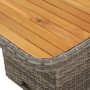3-teiliges Garten-Esszimmer-Set mit grauen Polstern aus synthetischem Rattan. von vidaXL, Gartensets - Ref: Foro24-3277457, P...