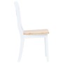 Dining chairs 2 units solid wood white rubber and light wood by vidaXL, dining chairs - Ref: Foro24-247358, Price: 165,83 €, ...