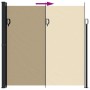 Seitenmarkise in Beige, 200x500 cm, ausziehbar. von vidaXL, Sonnenschirme - Ref: Foro24-4004465, Preis: 140,58 €, Rabatt: %