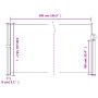 Toldo lateral retráctil verde oscuro 140x500 cm by vidaXL, Umbrellas - Ref: Foro24-4004425, Price: 109,25 €, Discount: %
