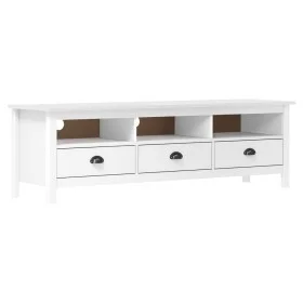 TV-Möbel Hill aus massiver Kiefer in Weiß 158x40x47 cm von vidaXL, TV-Möbel - Ref: Foro24-288928, Preis: 156,86 €, Rabatt: %