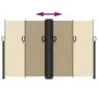 Toldo lateral retráctil beige 160x600 cm de vidaXL, Sombrillas - Ref: Foro24-4004630, Precio: 128,45 €, Descuento: %