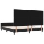 Estructura de cama con cabecera Negro 180 x 200 cm Terciopelo
