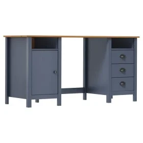 Hill Range desk gray pine wood 150x50x74 cm by vidaXL, Desks - Ref: Foro24-289001, Price: 180,06 €, Discount: %