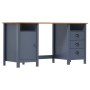 Hill Range Schreibtisch aus grauem Kiefernholz 150x50x74 cm von vidaXL, Schreibtische - Ref: Foro24-289001, Preis: 182,72 €, ...