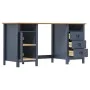 Hill Range Schreibtisch aus grauem Kiefernholz 150x50x74 cm von vidaXL, Schreibtische - Ref: Foro24-289001, Preis: 180,04 €, ...