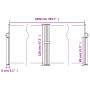 Toldo lateral retráctil gris taupe 120x1000 cm by vidaXL, Umbrellas - Ref: Foro24-4004709, Price: 121,06 €, Discount: %