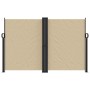 Toldo lateral retráctil beige 160x1000 cm