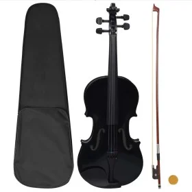 Complete Violin Set with Bow and Chin Rest Black 4/4 by vidaXL, Violins - Ref: Foro24-70143, Price: 71,20 €, Discount: %