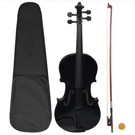 Complete Violin Set with Bow and Chin Rest Black 4/4 by vidaXL, Violins - Ref: Foro24-70143, Price: 71,20 €, Discount: %