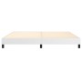 Estructura de cama sin colchón cuero sintético blanco 200x200cm