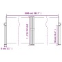 Toldo lateral retráctil blanco 140x1000 cm by vidaXL, Umbrellas - Ref: Foro24-4004721, Price: 129,60 €, Discount: %