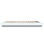 White engineered wood bed frame with LED 150x200 cm by vidaXL, Beds and slatted bases - Ref: Foro24-3281091, Price: 186,81 €,...