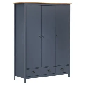 Hill Range 3-door wardrobe gray pine wood 127x50x170cm by vidaXL, Wardrobes - Ref: Foro24-288953, Price: 356,36 €, Discount: %