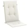 Cojines silla respaldo alto 4 uds tela crema melange 120x50x4cm by vidaXL, Cushions for chairs and sofas - Ref: Foro24-400241...