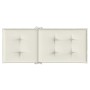Cojines silla respaldo alto 4 uds tela crema melange 120x50x4cm von vidaXL, Kissen für Stühle und Sofas - Ref: Foro24-4002419...