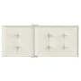 Cojines silla respaldo alto 4 uds tela crema melange 120x50x4cm by vidaXL, Cushions for chairs and sofas - Ref: Foro24-400241...